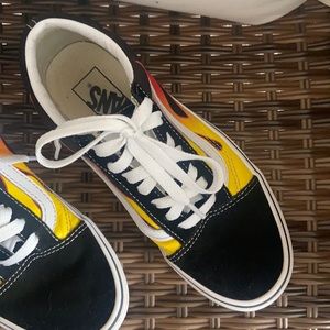 Vans flame sneakers